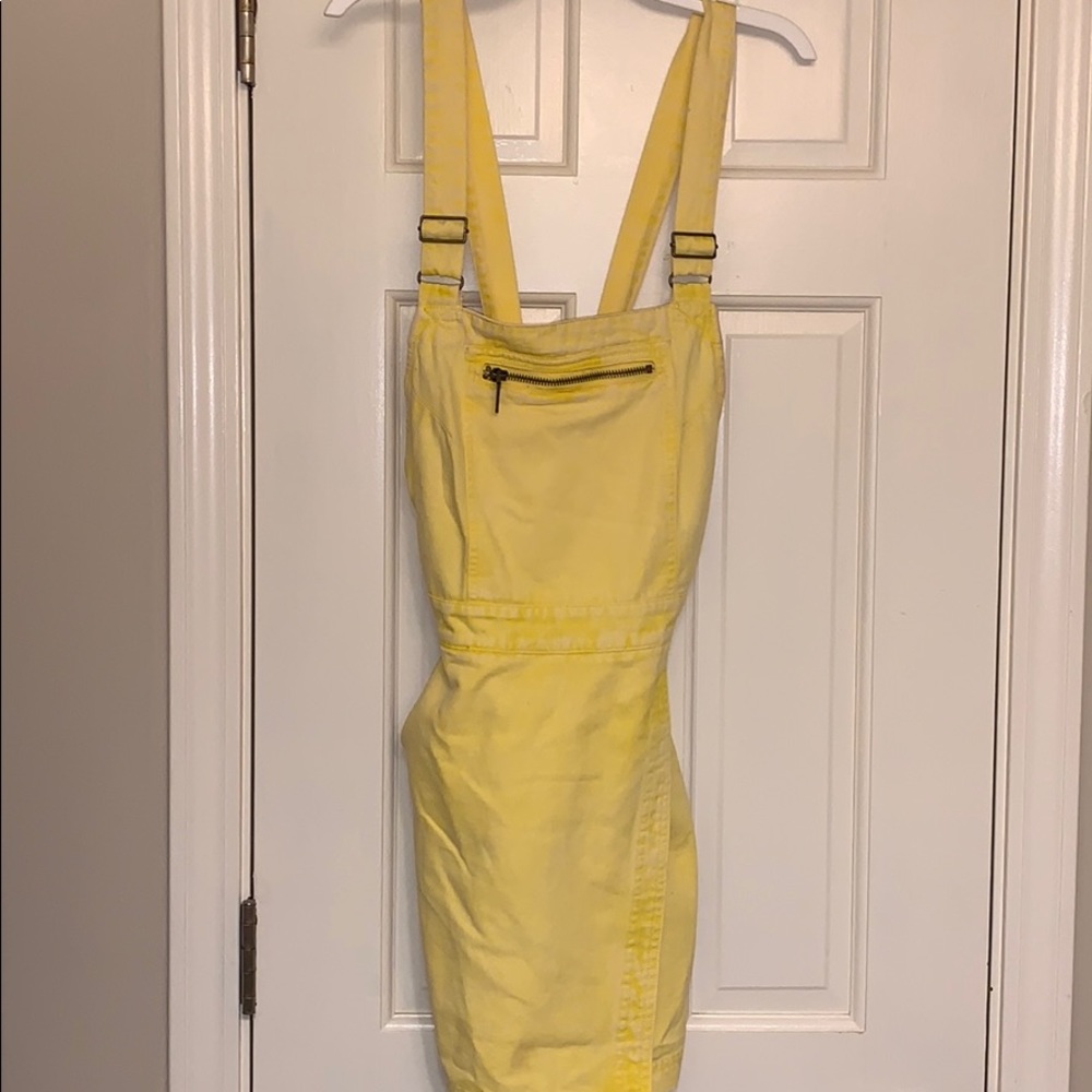 Yellow Urban Overall Dress